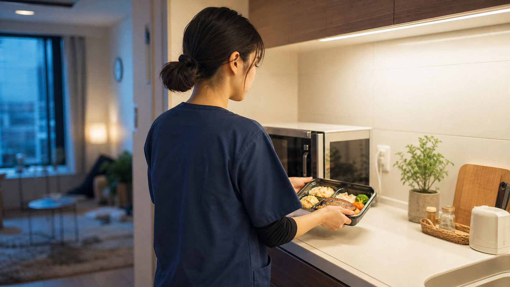 夜勤がある人に宅配食が向いている理由